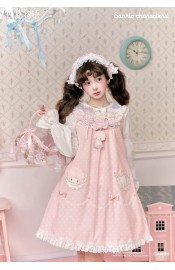 Summer Fairy Sanrio Characters Piano Top Blouse Cardigan Waistless JSK and Sets(Reservation/Full Payment Without Shipping)
